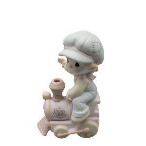 Ensco Prescious Moments All Aboard Birthday Club 1992 4.25" B0007 Indonesia